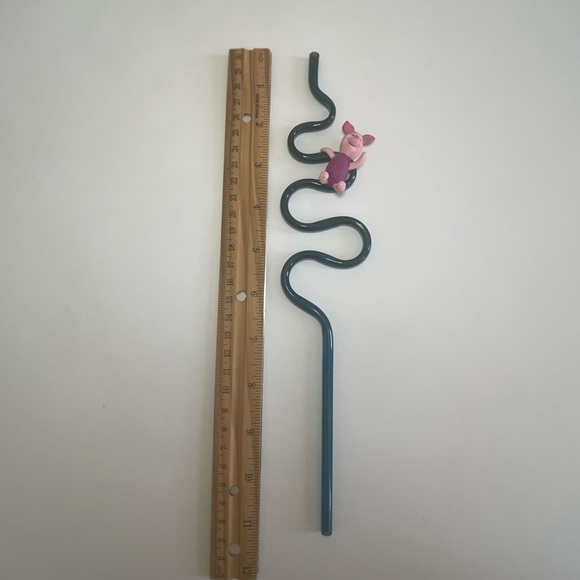 Piglet Squeak Rubber Toy - Piglet Backpack Plush Clip - Piglet Crazy Straw - Picture 11 of 13